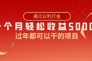 （8845期）过年都可以干的项目，快手掘金，一个月收益5000+，简单暴利